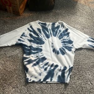 tie dye blue and white- XS - So